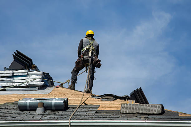 Professional Roofing technician working in Hackettstown, NJ